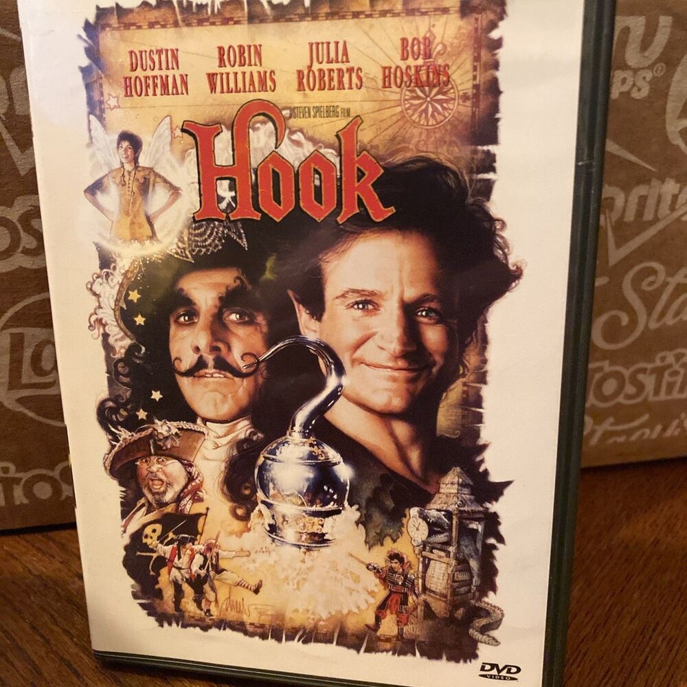 Hook (DVD, 1991) Robin Williams Julia Roberts Dustin Hoffman Steven Spielberg